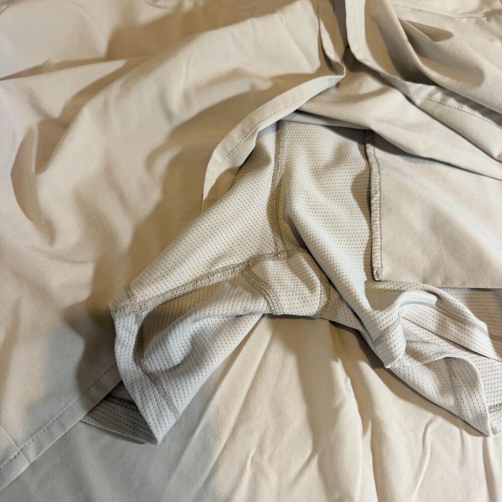 Athleta Skort Womens Size 14 Beige Brooklyn Heights High Rise Skirt Skort - Picture 7 of 7